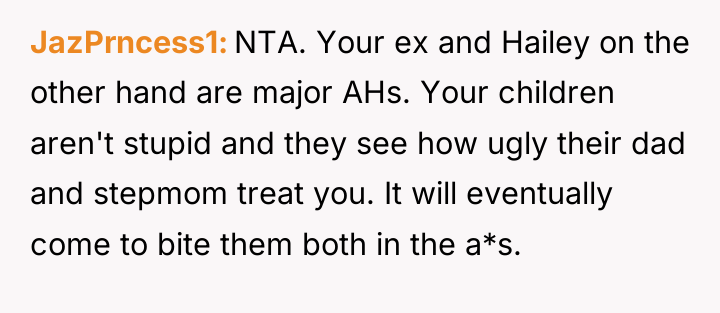JazPrncess1 NTA. Your ex and Hailey on the other hand...