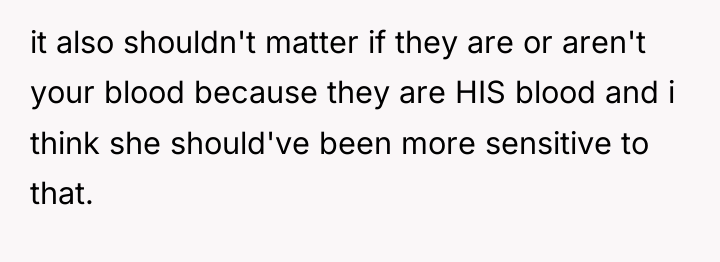 it also shouldn't matter if they are or aren't your...