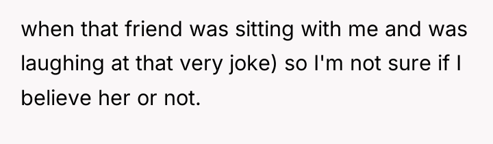 when that friend was sitting with me and was laughing...