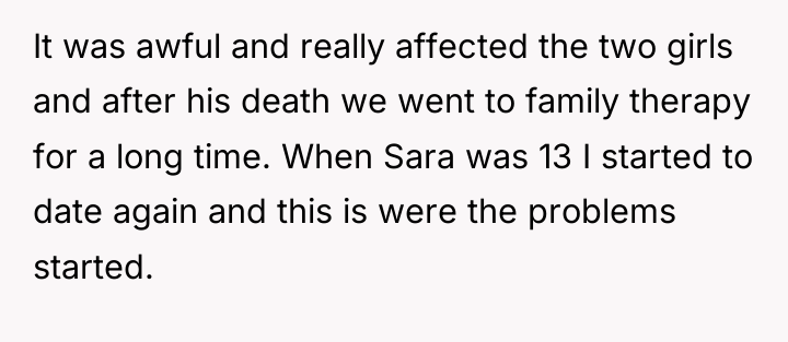 It was awful and really affected the two girls and...
