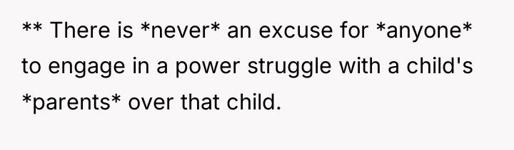 ** There is *never* an excuse for *anyone* to engage...