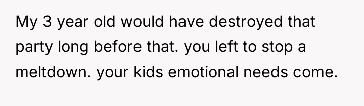 My 3 year old would have destroyed that party long...