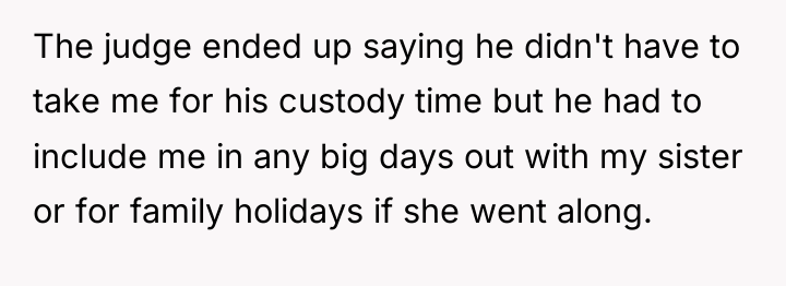 The judge ended up saying he didn't have to take...