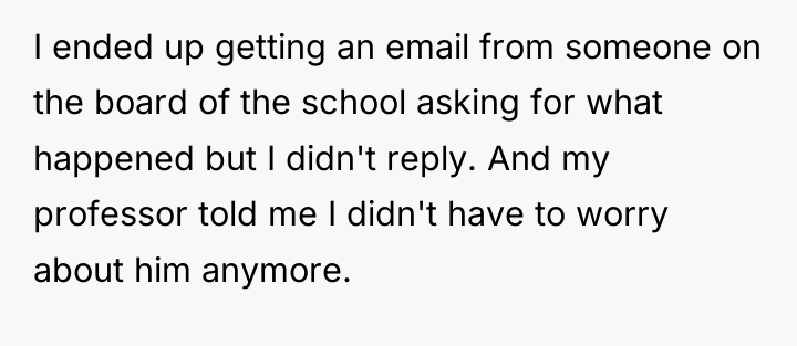 I ended up getting an email from someone on the...