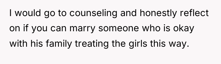 I would go to counseling and honestly reflect on if...