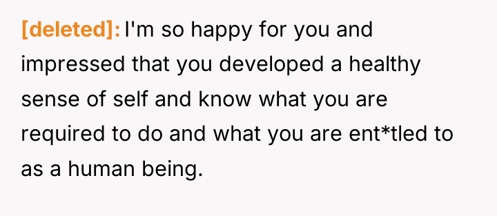 [deleted] I'm so happy for you and impressed that you...