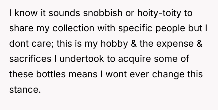 I know it sounds snobbish or hoity-toity to share my...