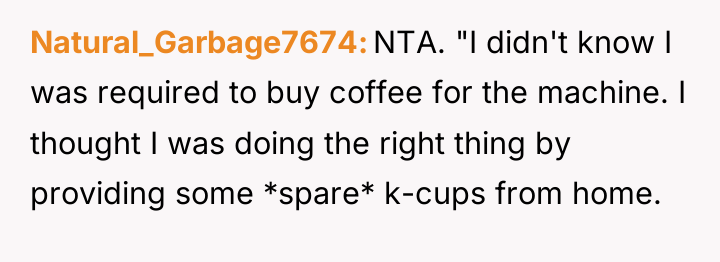Natural_Garbage7674 NTA. "I didn't know I was required to buy...
