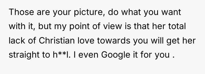 Those are your picture, do what you want with it,...