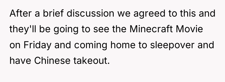 After a brief discussion we agreed to this and they'll...