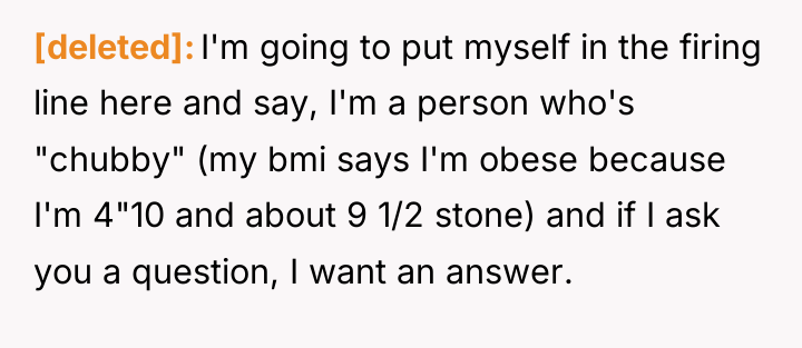 [deleted] I'm going to put myself in the firing line...