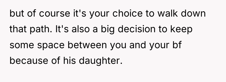 but of course it's your choice to walk down that...