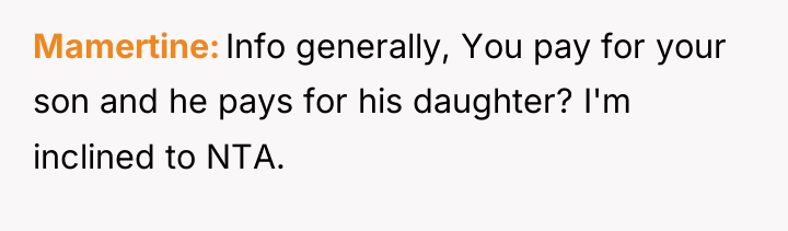 Mamertine Info generally, You pay for your son and he...