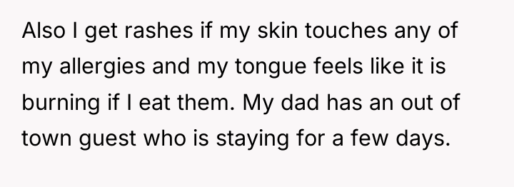 Also I get rashes if my skin touches any of...