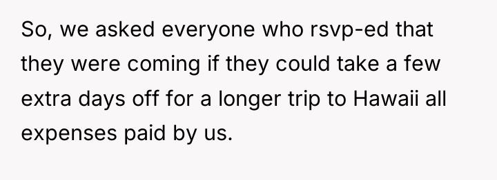 So, we asked everyone who rsvp-ed that they were coming...
