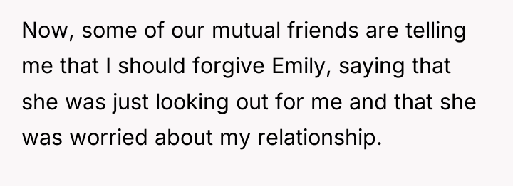 Now, some of our mutual friends are telling me that...