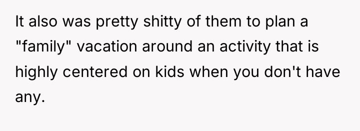 It also was pretty shitty of them to plan a...