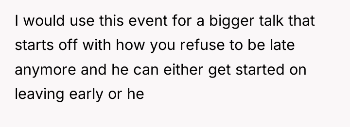 I would use this event for a bigger talk that...