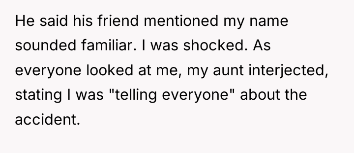 He said his friend mentioned my name sounded familiar. I...