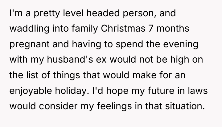 I'm a pretty level headed person, and waddling into family...