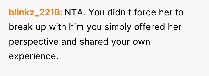 blinkz_221B NTA. You didn't force her to break up with...