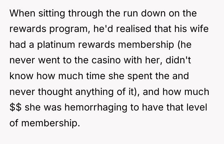 When sitting through the run down on the rewards program,...