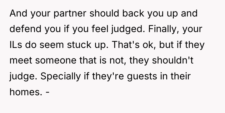And your partner should back you up and defend you...