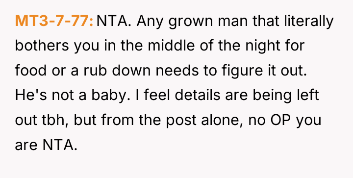 MT3-7-77 NTA. Any grown man that literally bothers you in...