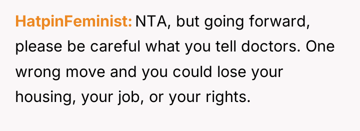 HatpinFeminist NTA, but going forward, please be careful what you...