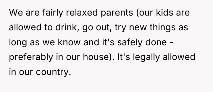 We are fairly relaxed parents (our kids are allowed to...