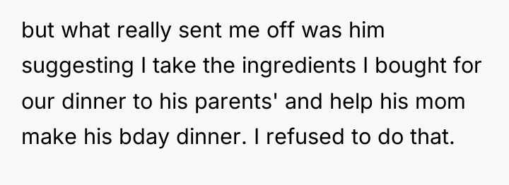 but what really sent me off was him suggesting I...