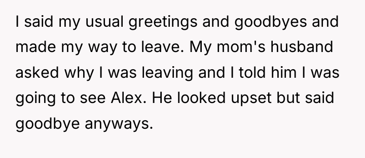 I said my usual greetings and goodbyes and made my...