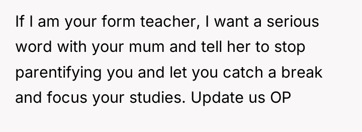 If I am your form teacher, I want a serious...