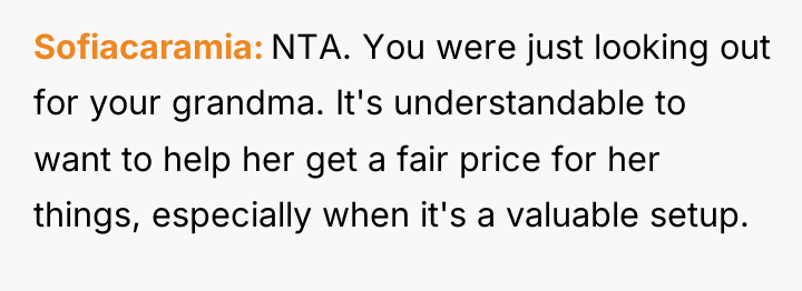Sofiacaramia NTA. You were just looking out for your grandma....