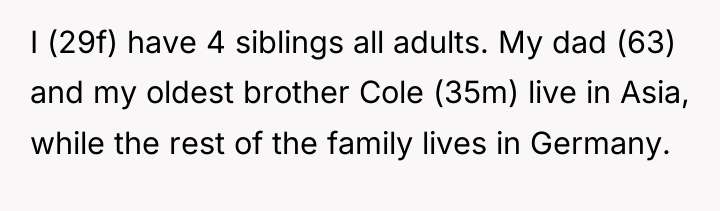 I (29f) have 4 siblings all adults. My dad (63)...