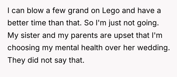 I can blow a few grand on Lego and have...