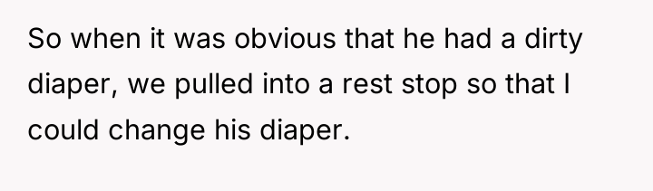 So when it was obvious that he had a dirty...