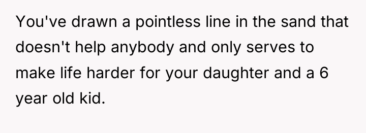 You've drawn a pointless line in the sand that doesn't...