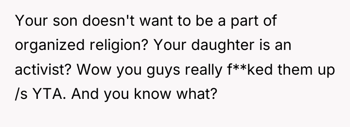 Your son doesn't want to be a part of organized...