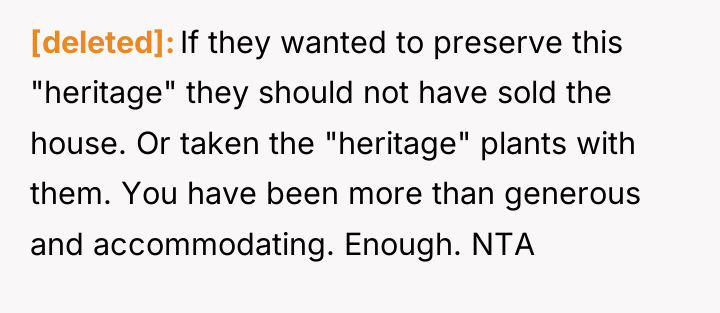 [deleted] If they wanted to preserve this "heritage" they should...