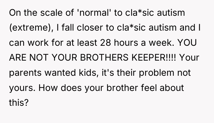 On the scale of 'normal' to cla*sic autism (extreme), I...
