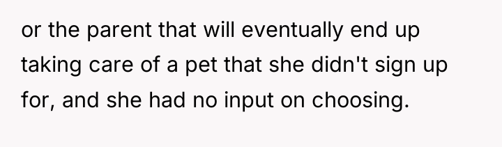 or the parent that will eventually end up taking care...