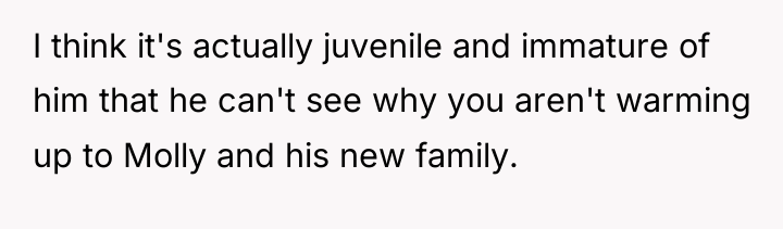 I think it's actually juvenile and immature of him that...