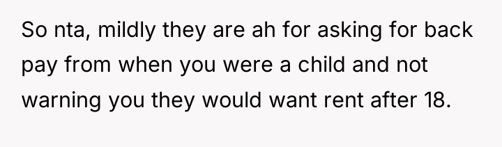 So nta, mildly they are ah for asking for back...