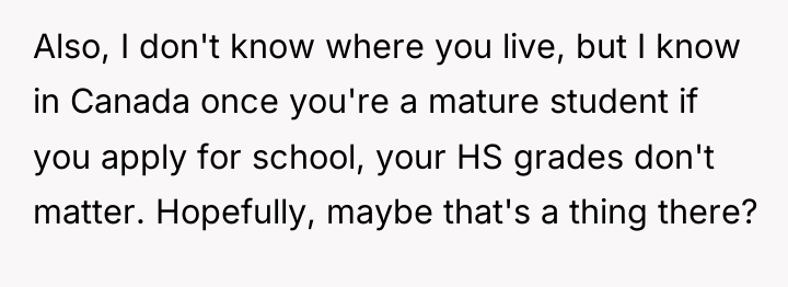 Also, I don't know where you live, but I know...