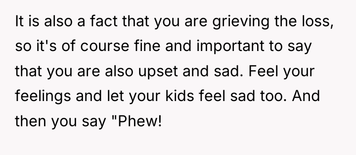 It is also a fact that you are grieving the...