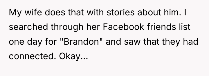 My wife does that with stories about him. I searched...