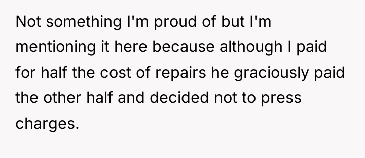 Not something I'm proud of but I'm mentioning it here...