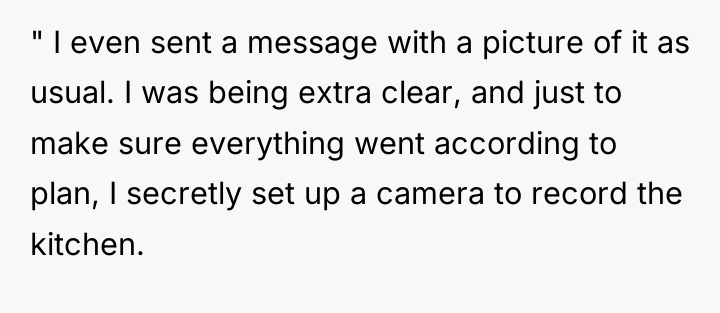 " I even sent a message with a picture of...