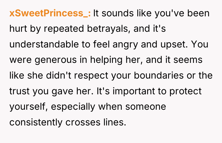 xSweetPrincess_ It sounds like you've been hurt by repeated betrayals,...